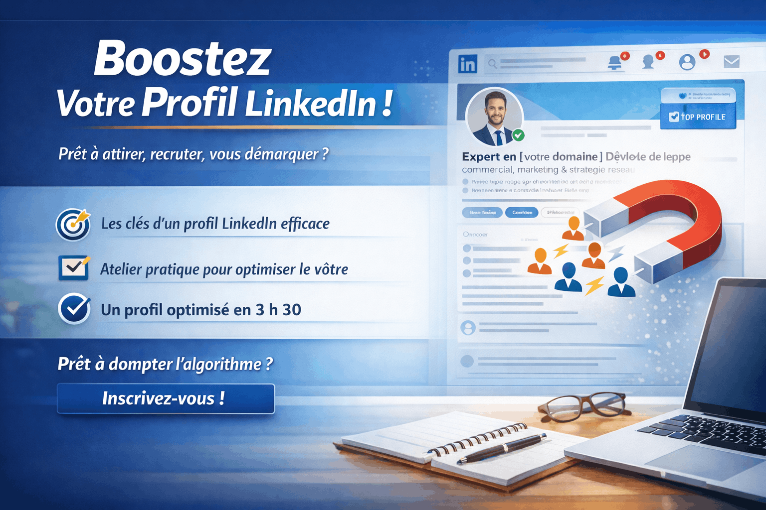 Comment optimiser votre profil Linkedin pour atteindre vos objectifs ?