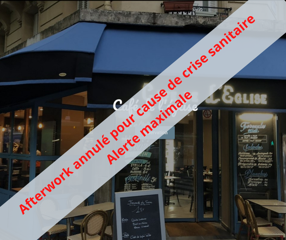 Soirée networking du 14 octobre 2020, annulée pour cause d'alerte maximale COVID19